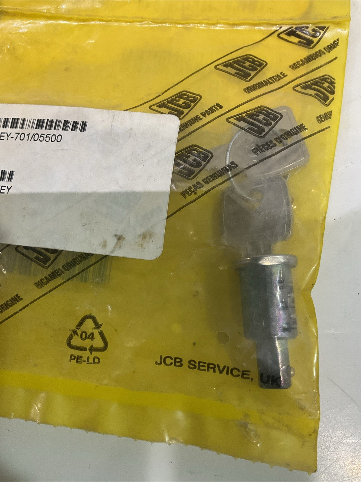JCB  701/05500 BARREK  KEY  Z2M