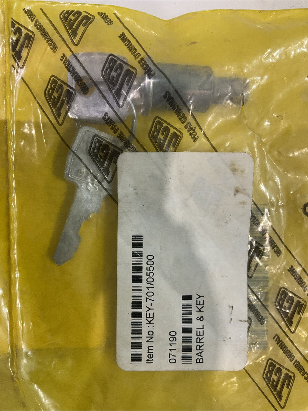 JCB  701/05500 BARREK  KEY  Z2M