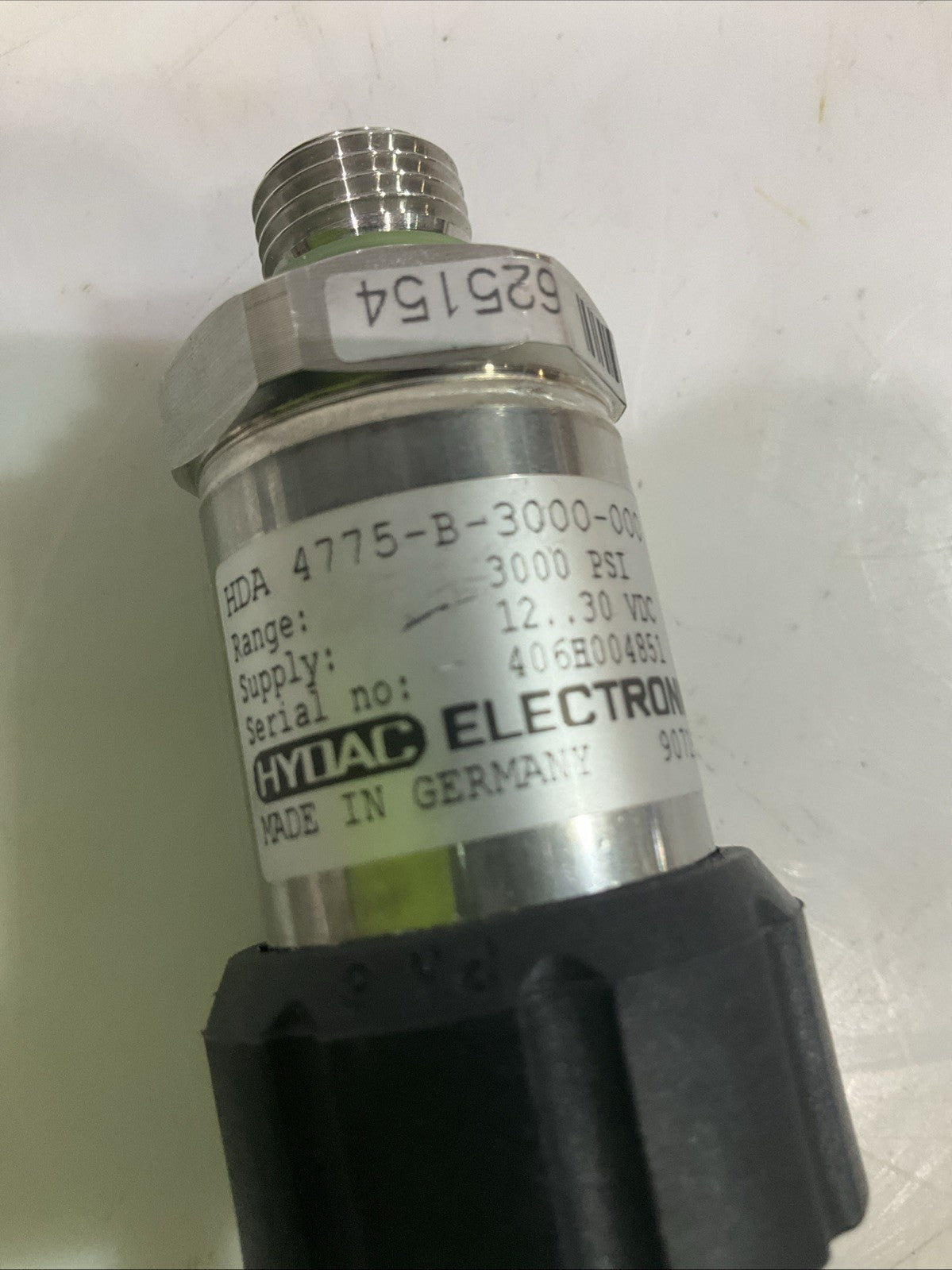 HYDAC ELECTRONIC  4775-B-3000-000  406H004851 PRESSURE TRANSDUCER LOT OF 2 Z2M