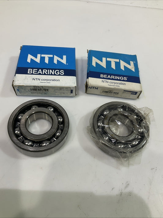 NTN  6306C3  SINGLE  ROW  RADIAL  BALL BEARING LOT OF 2 Z2M