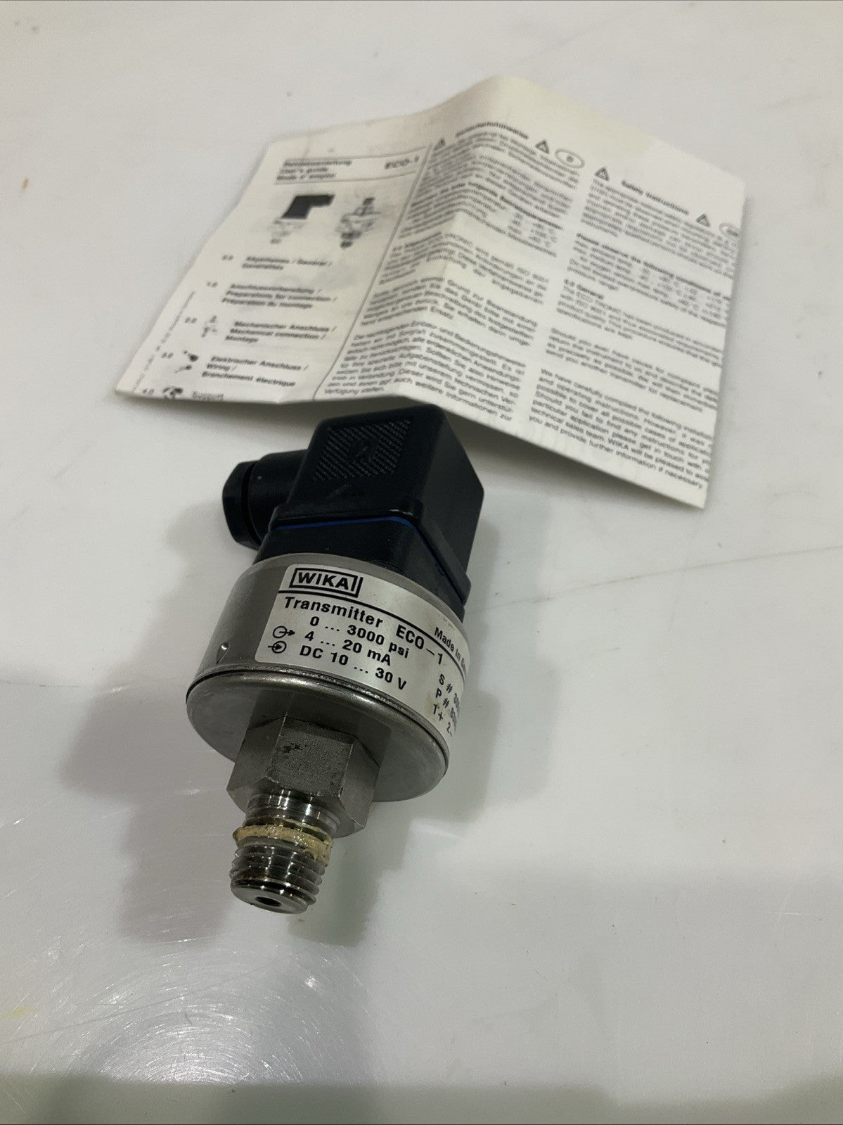 WIKA 8392496  PRESSURE SENSOR TRANSMITTER  Z2M