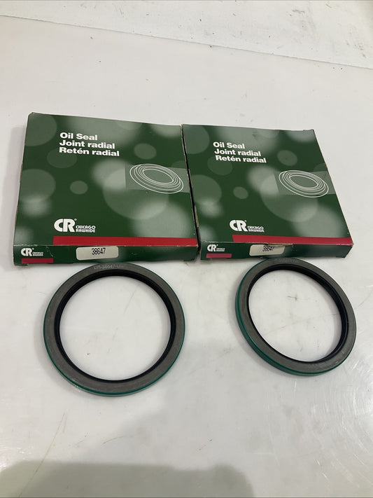 CR- CHICAGO RAWHIDE  38647  RADIAL SHAFT OIL SEAL  LOT OF 2  Z2M