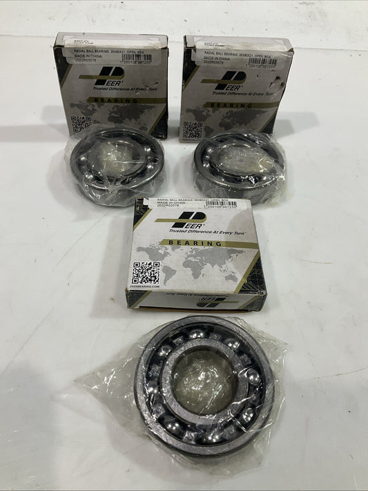 PEER  6307  DEEP GROOVE  RADIAL BALL  BEARING  LOT OF 3 Z2M