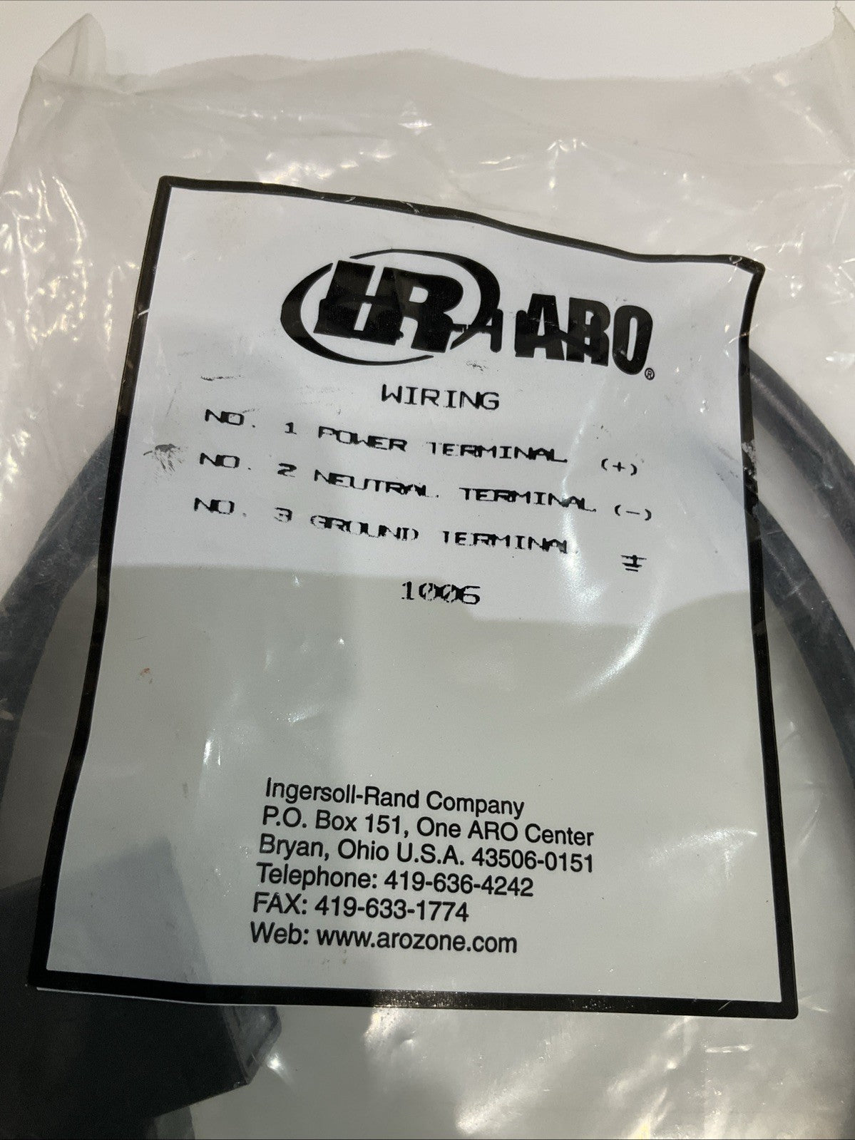 IR ARO  CHW  1006  BLACK  SOL  CONNECTOR  REPLACEMENT  LOT OF  4  Z2M