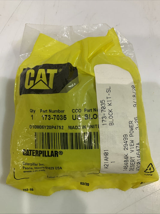 CAT- CATERPILLAR  173-7035  SLIDER  BLOCK KIT  Y2M