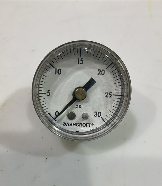 ASHCROFT  331-03 PRESSURE  GAUGE PSI30 Y2M