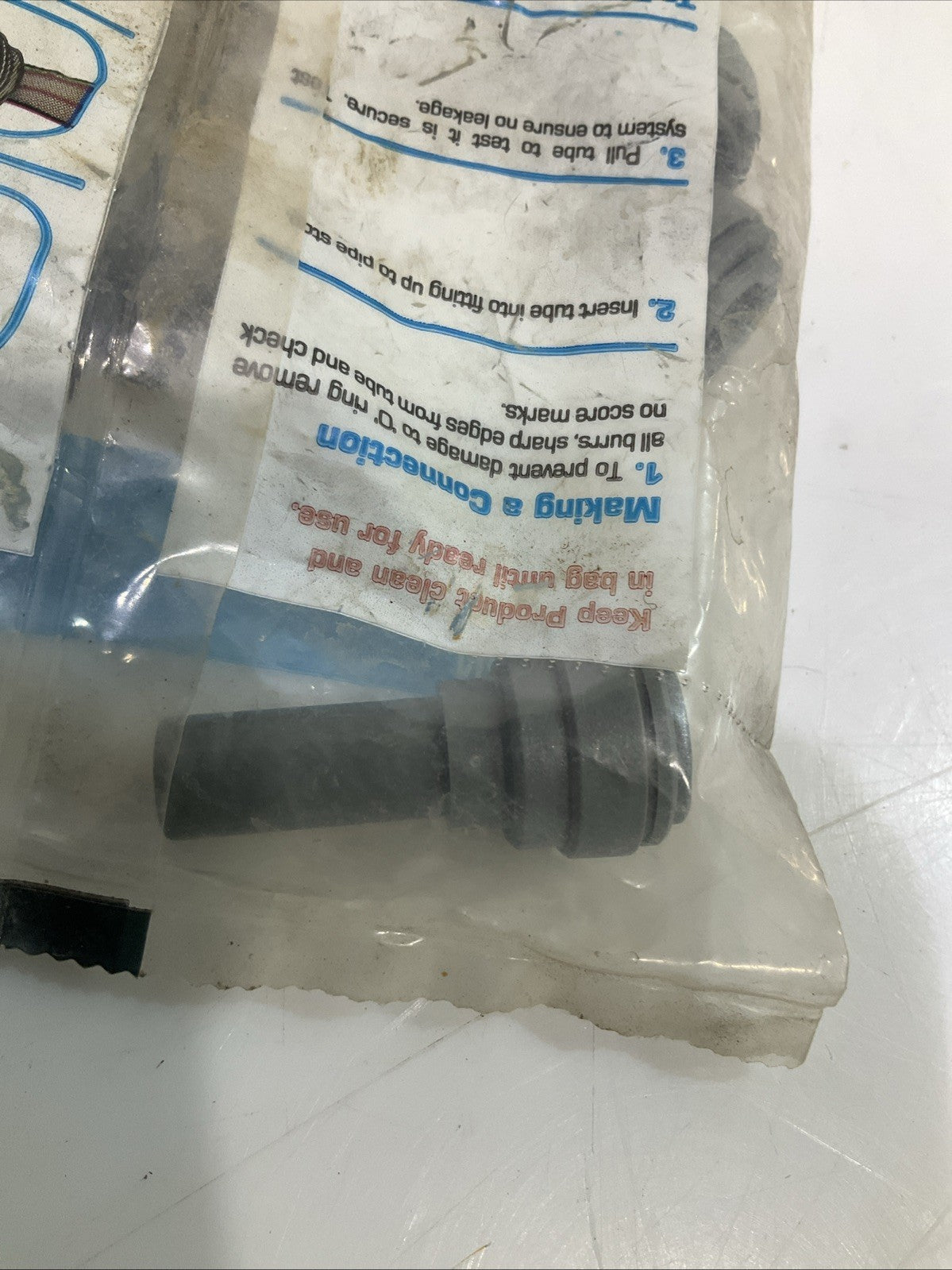 JOHN GUEST PI061210S 3/8- 5/16  GRAY STEM  REDUCER  TUBE  FITTING  Y2M