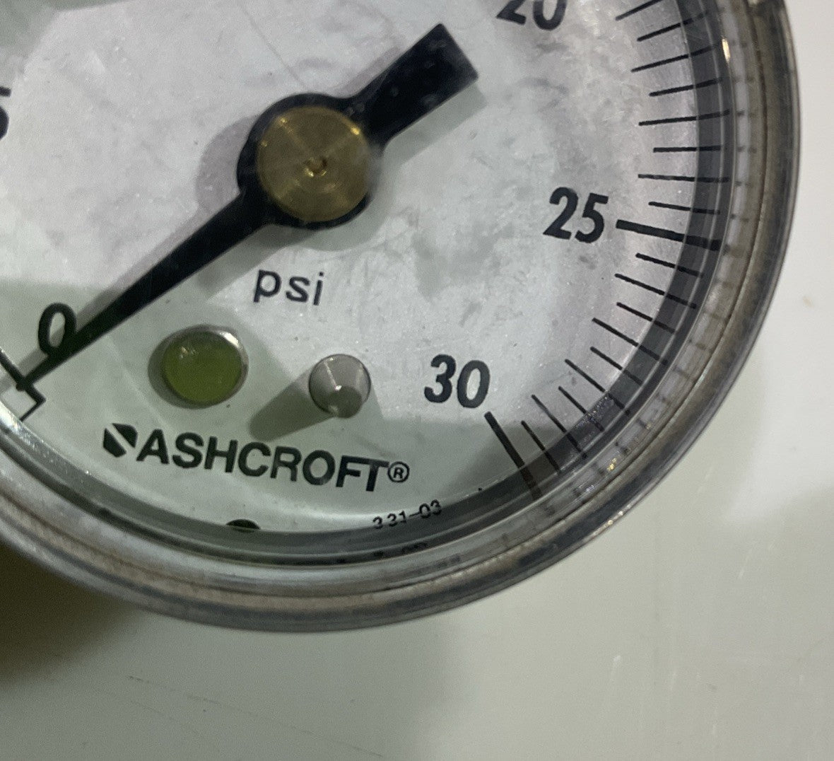 ASHCROFT  331-03 PRESSURE  GAUGE PSI30 Y2M