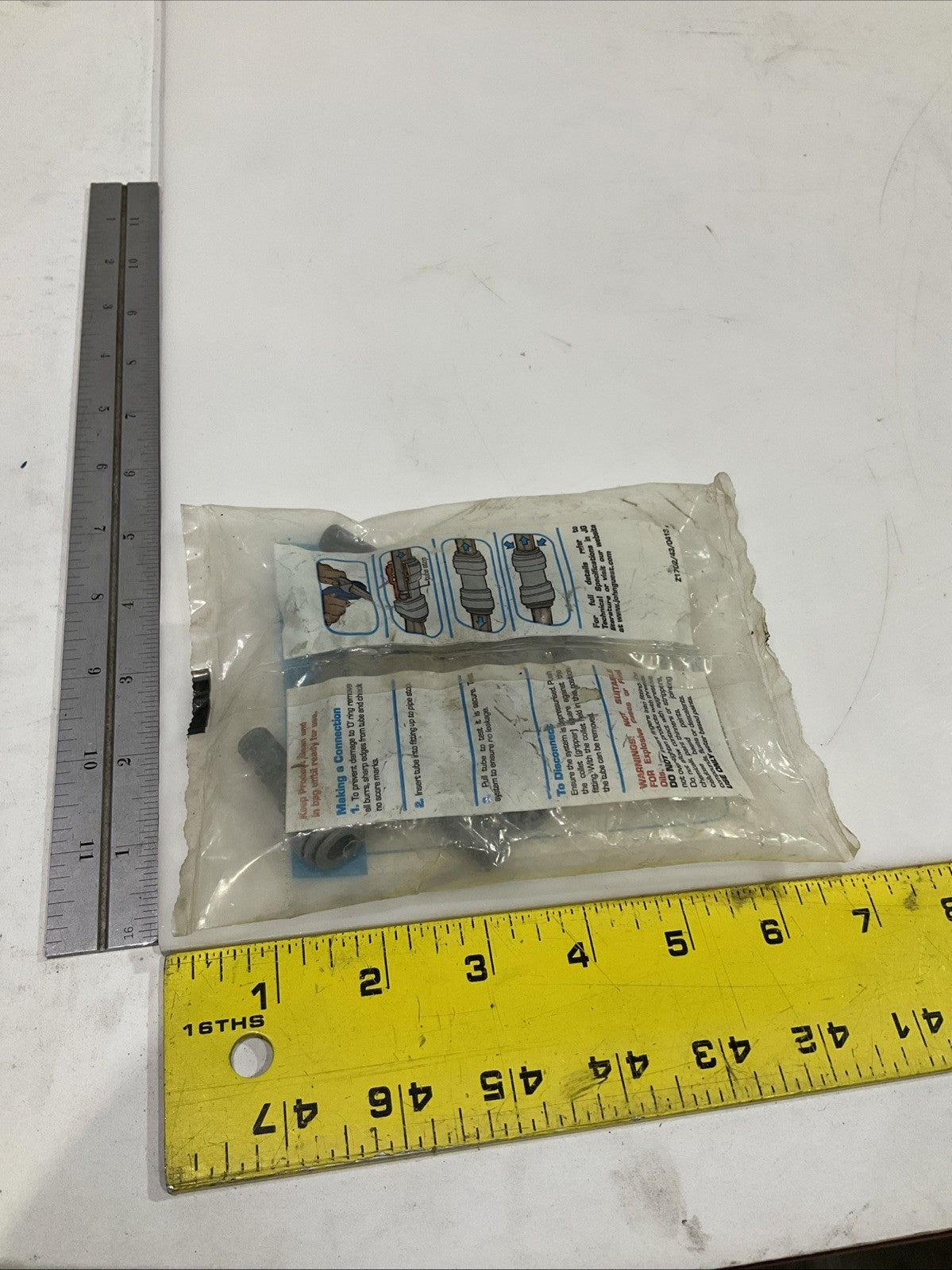 JOHN GUEST PI061210S 3/8- 5/16  GRAY STEM  REDUCER  TUBE  FITTING  Y2M
