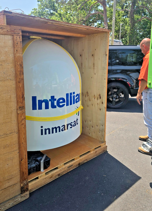 INTELLAIN GX100 1 METER MARINE STABALIZED KA-BAND GLOBAL XPRESS TERMINAL