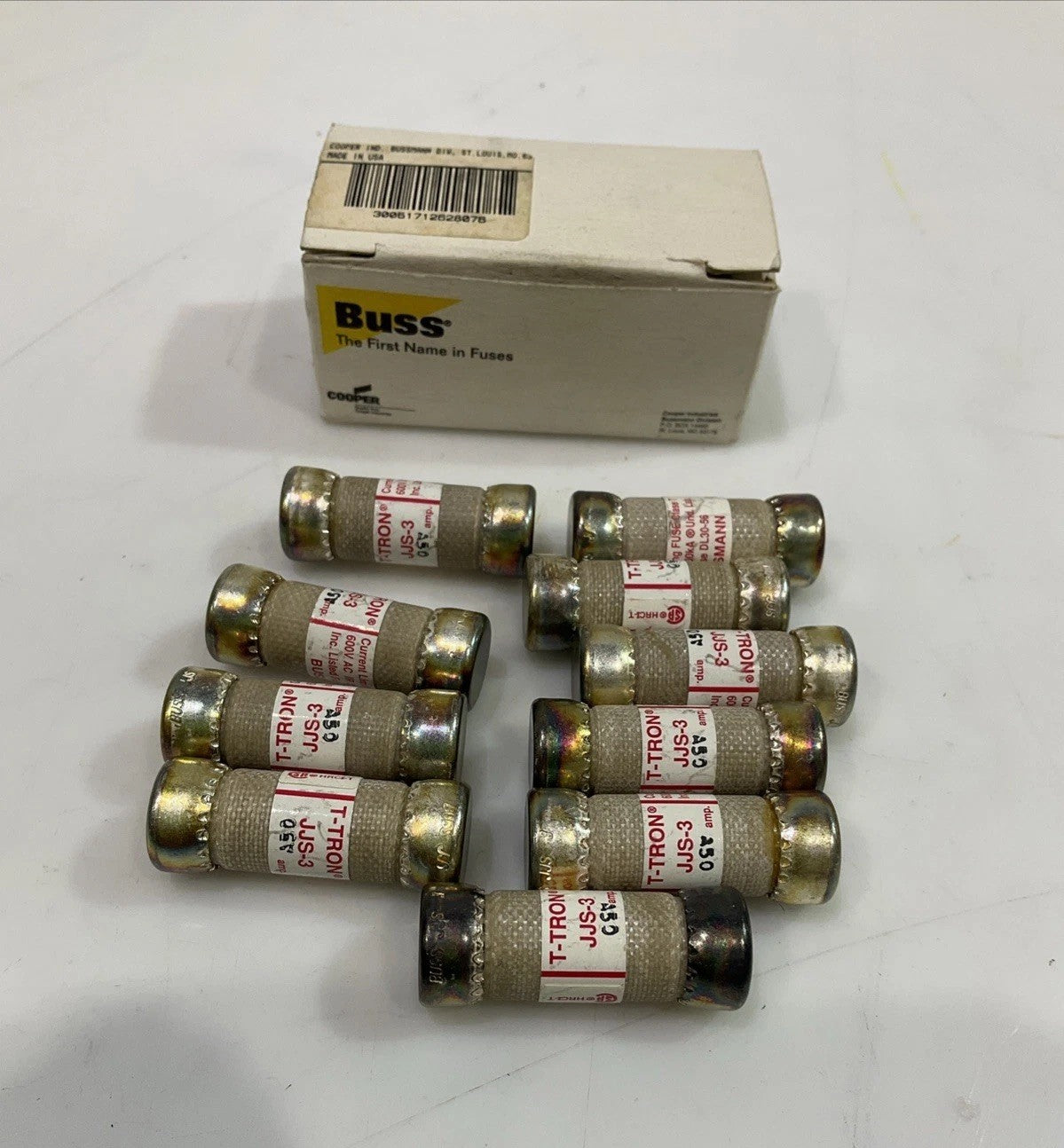 BUSSMANN  T-TRON  JJS-3  600V   CURRENT LIMITING CLASS T FUSES LOT OF 10 Z2M