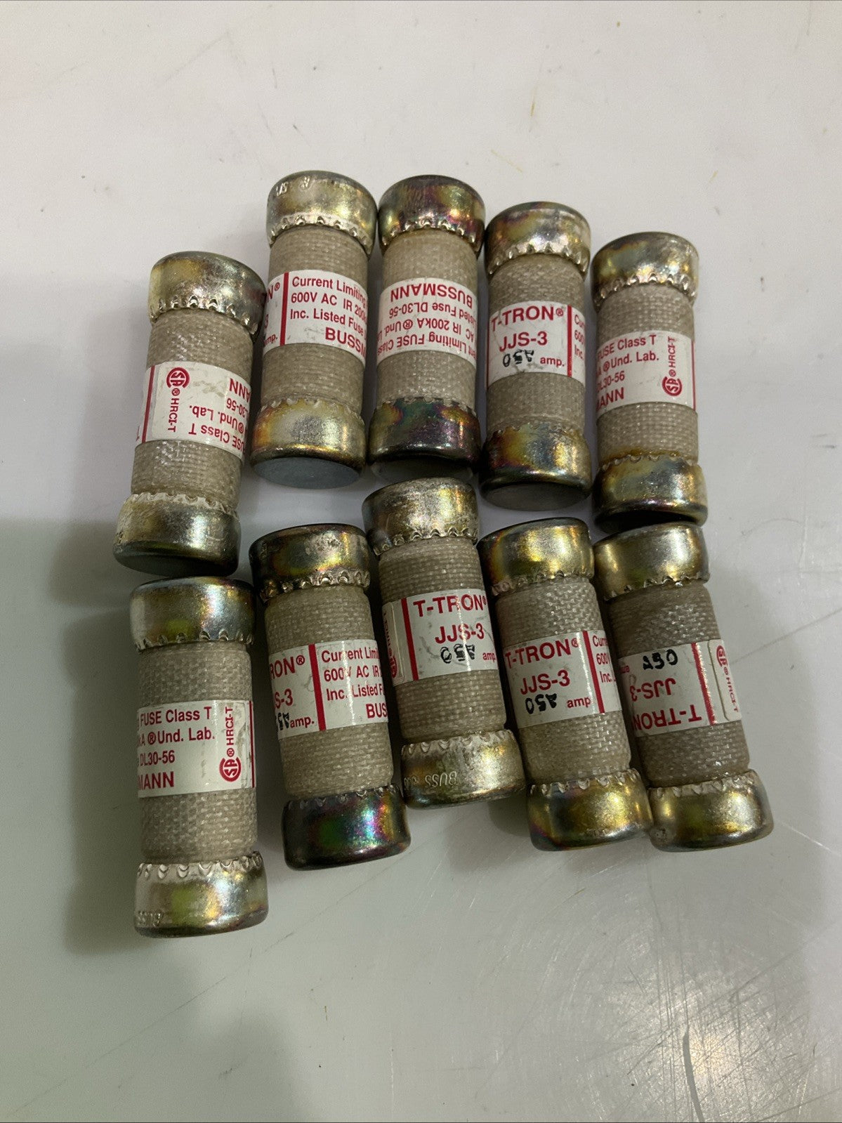 BUSSMANN  T-TRON  JJS-3  600V   CURRENT LIMITING CLASS T FUSES LOT OF 10 Z2M