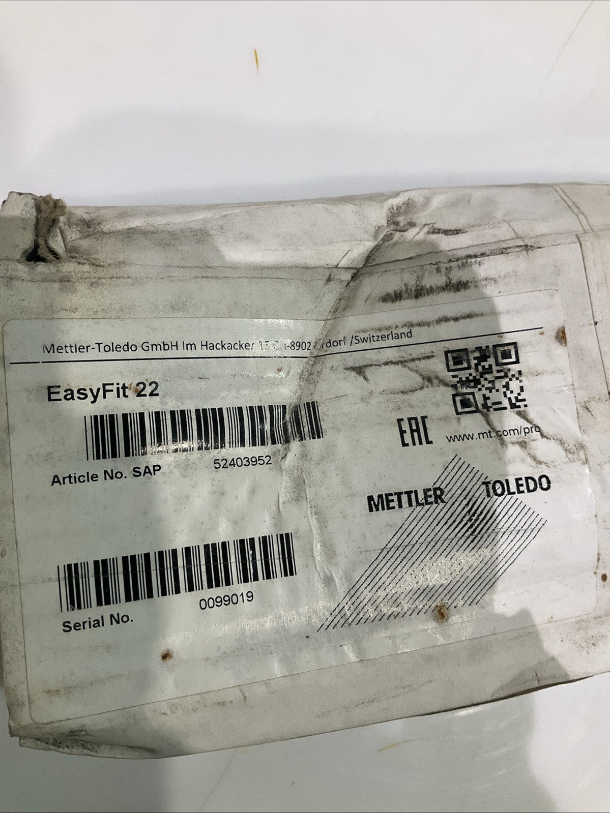 METTLER TOLEDO  52403952   EASYFIT 22 HOUSING  FOR M200 SENSOR  678