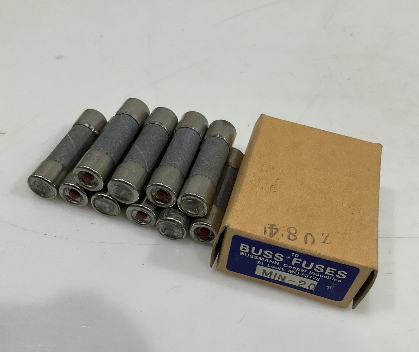 BUSSMANN  MIN-20  FAST MINI ACTING  FUCE  20AMP  32V  LOT OF 10 Z2M