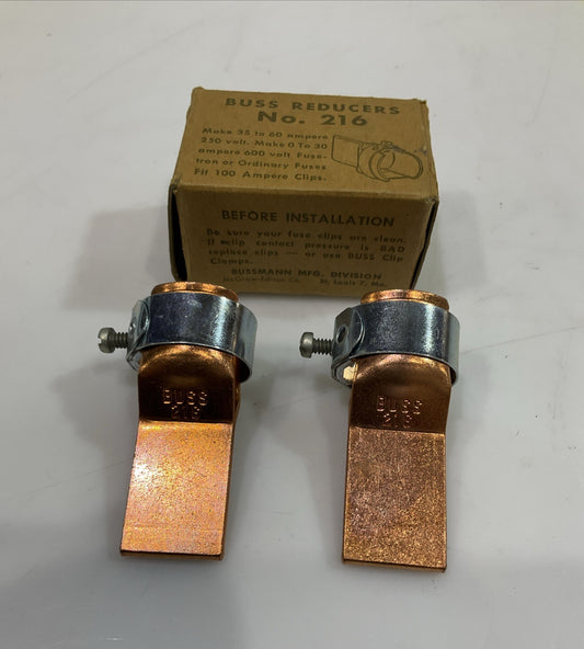 EATON  BUSSMANN  216 FUSE REDUCERS  LOT OF 2  Z2M
