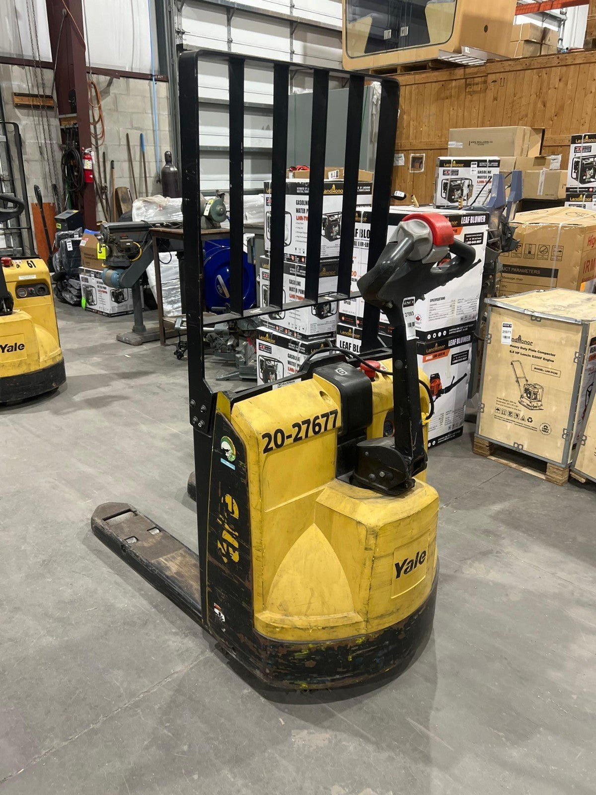 2020 YALE PALLET JACK MODEL MPB045VGN24T2534,ELECTRIC, 24V