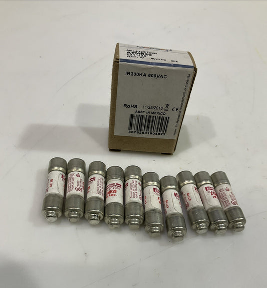 MERSEN- FERRAZ SHAWMUT ATMR20 20AMP FAST ACTING CURRENT LIMITING FUSE QTY 10 Z2M