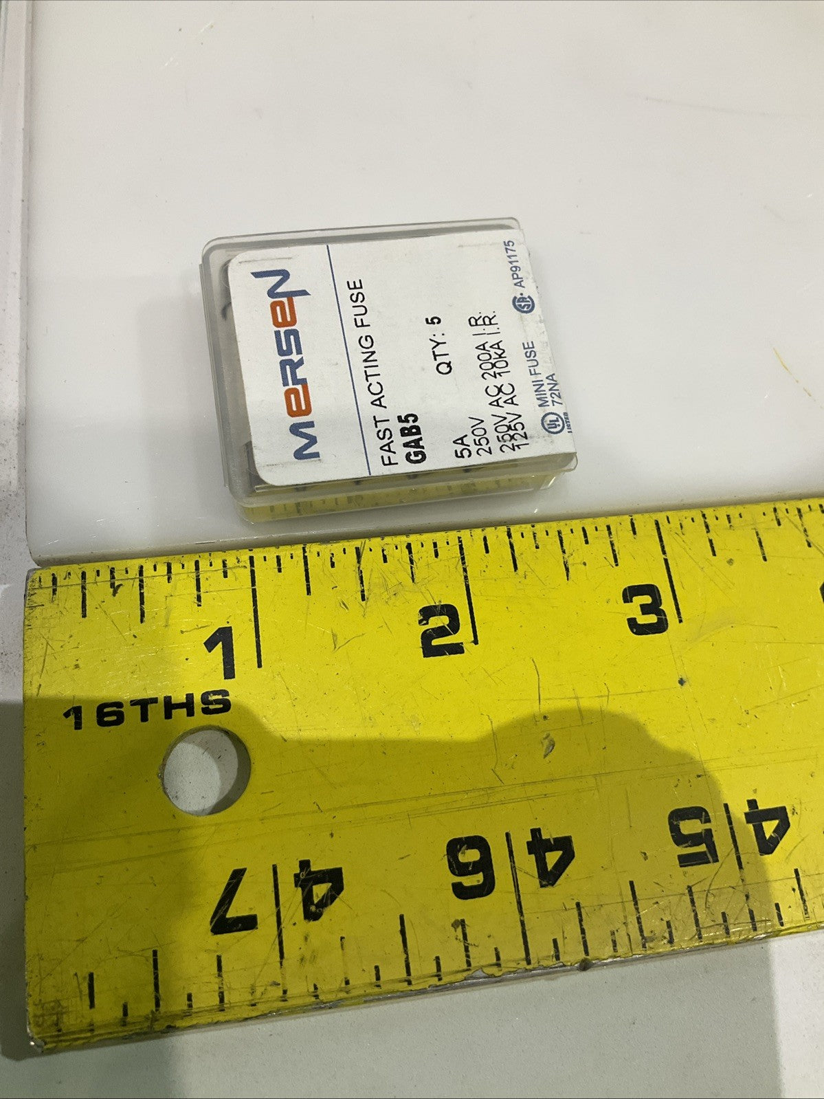 MERSEN  GAB5 FAST  ACTING  FUSE  250V 5AMP LOT OF 25 Z2M