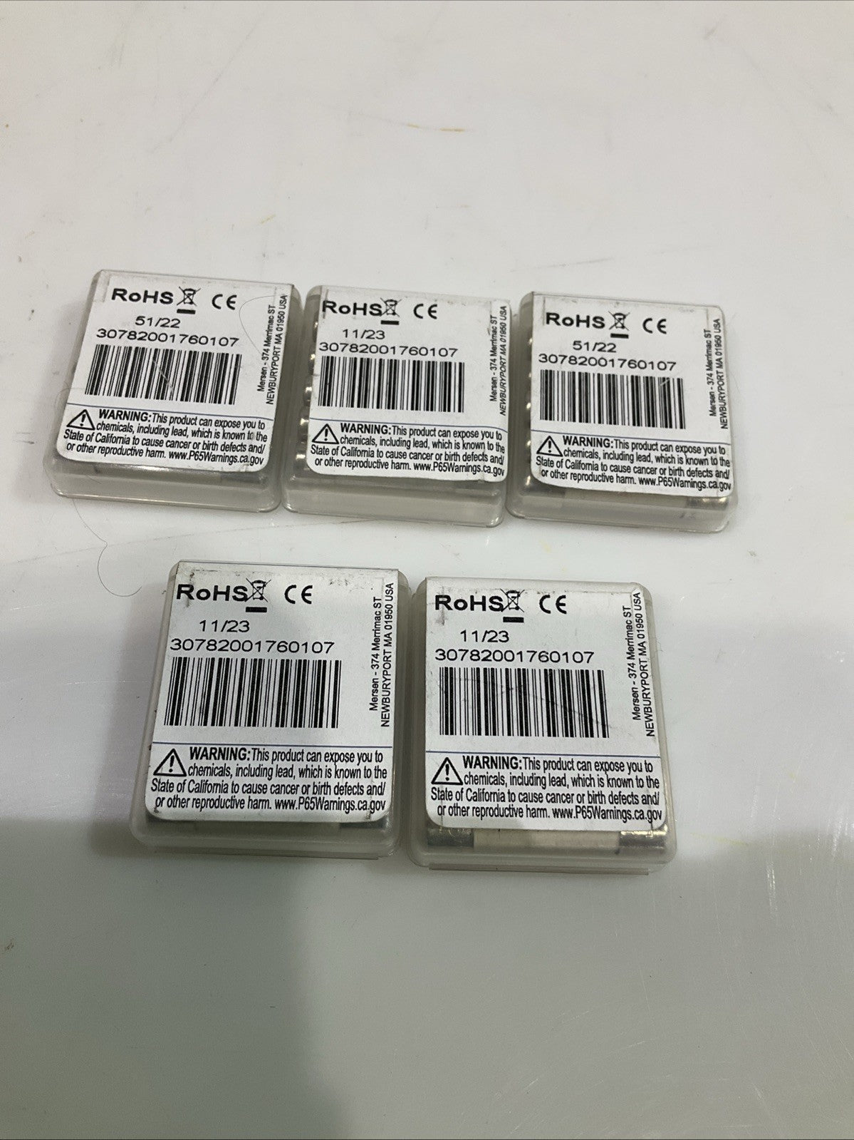MERSEN  GAB5 FAST  ACTING  FUSE  250V 5AMP LOT OF 25 Z2M