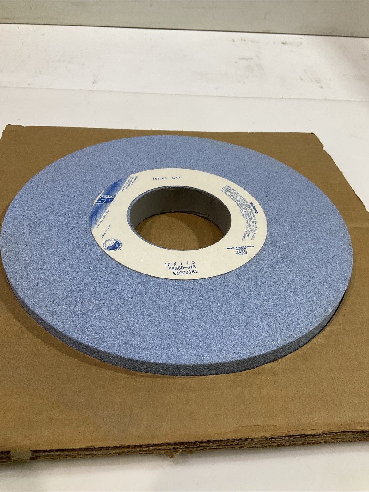 NORTON  5SG60-JVS TYPE 1 STRAIGHT WHEELS 10X1X3 Y2M