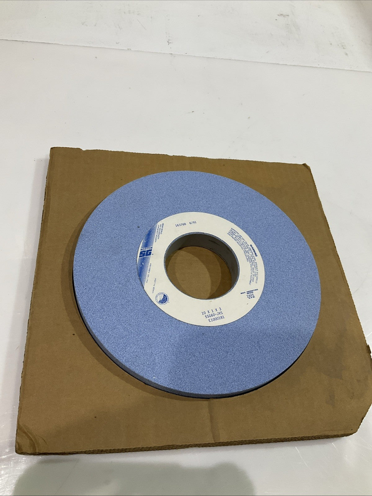 NORTON  5SG60-JVS TYPE 1 STRAIGHT WHEELS 10X1X3 Y2M