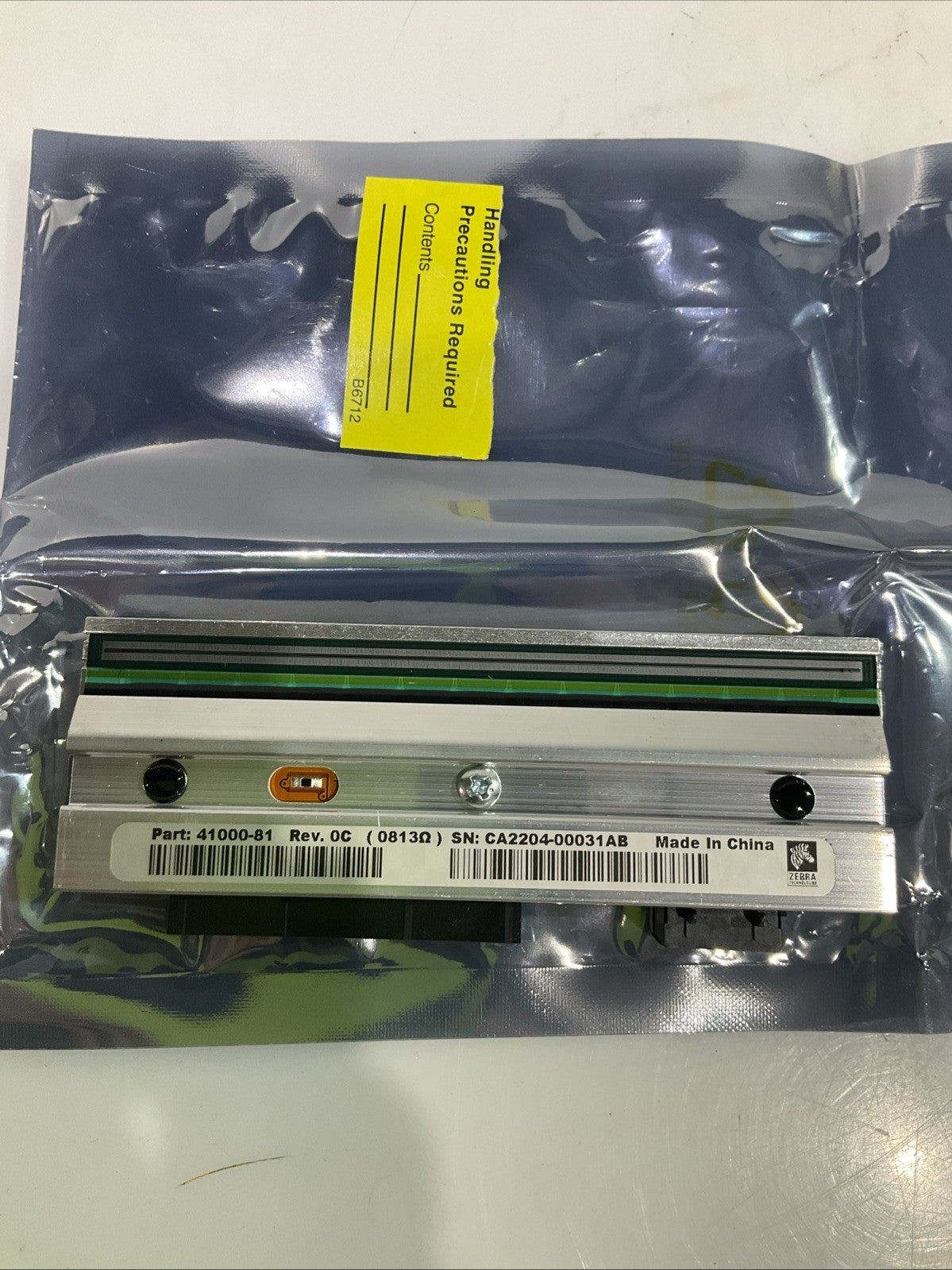 ZEBRA  G57202-1M  110PAX4  PRINTHEAD  KIT  203  DPI RH AND  LH 110PAX4 Y2M