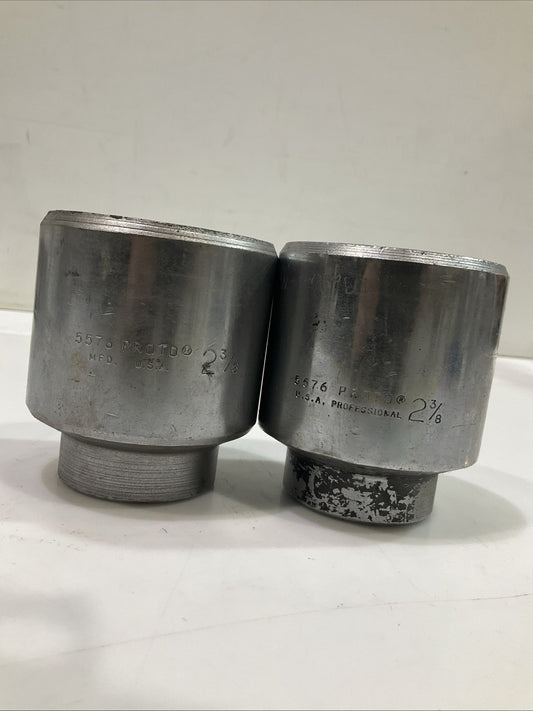 PROTO  5576  12POINT  2-3/8IN DRIVE IMPACT SOCKET LOT OF 2 Y2M