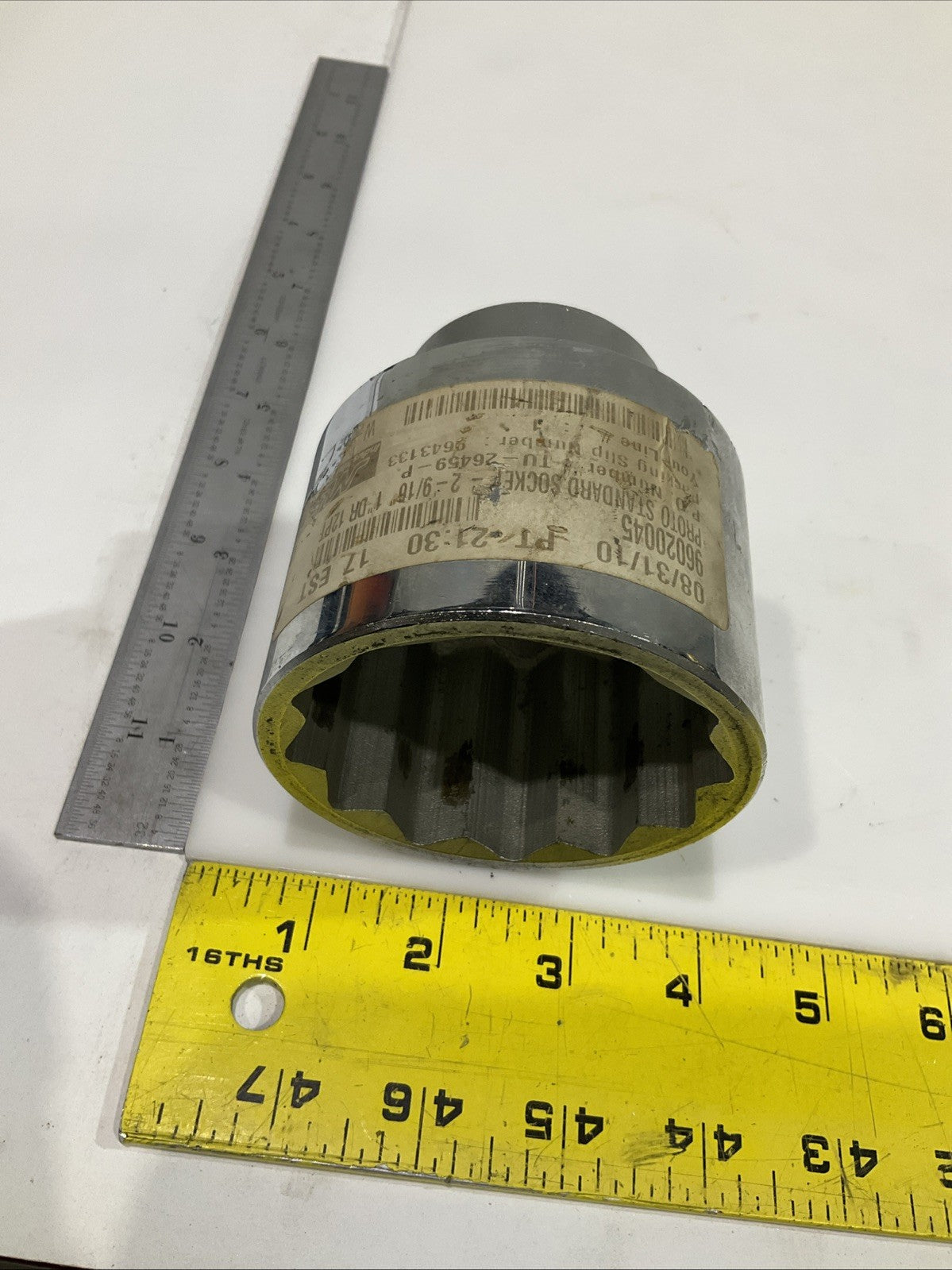 PROTO  96020045   26459  STANDARD HAND SOCKET  DRIVE 2-9/16  12POINT SOCKET  Y2M