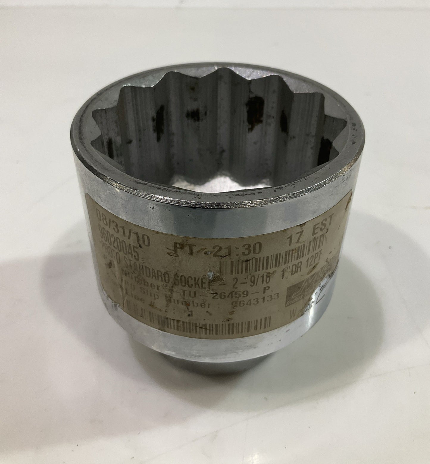 PROTO  96020045   26459  STANDARD HAND SOCKET  DRIVE 2-9/16  12POINT SOCKET  Y2M