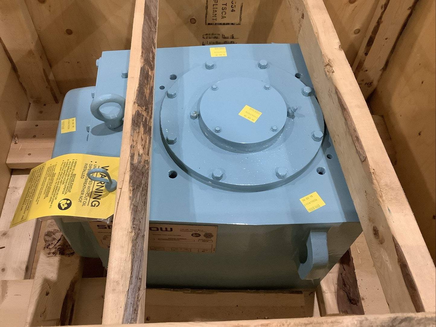 SPX FLOW LIGHTNIN 73Q5 MIXER GEARBOX 2019 CW 5HP 68RPM 25.6 RATIO