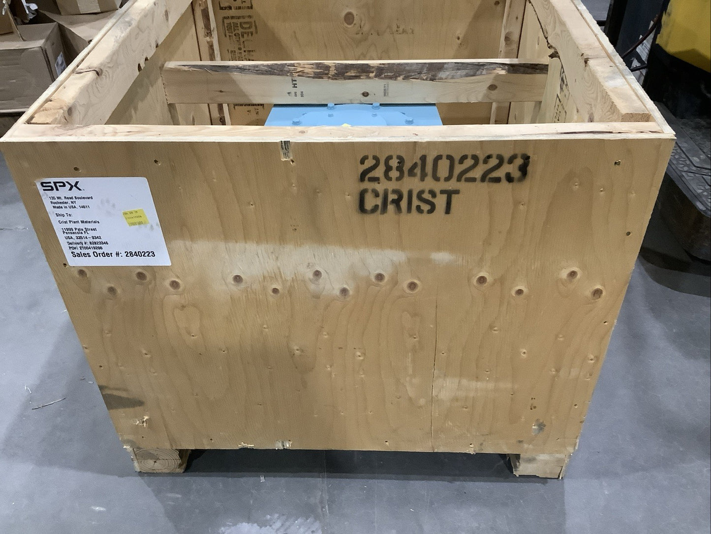 SPX FLOW LIGHTNIN 73Q5 MIXER GEARBOX 2019 CW 5HP 68RPM 25.6 RATIO