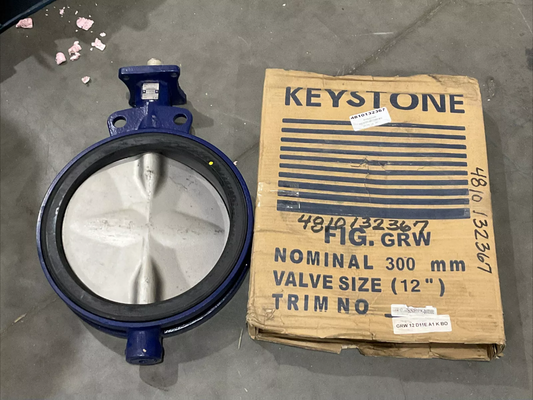 KEYSTONE DN300/NPS 12" BUTTERFLY VALVE ASSEMBLY 16 BAR 232 PSI D1/316/316/EPDM