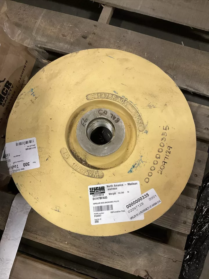 WEIR WARMEN E4147BFA05 IMPELLER 5VCG FILLED BACKVANES ULTRACHROME 27% CH 373