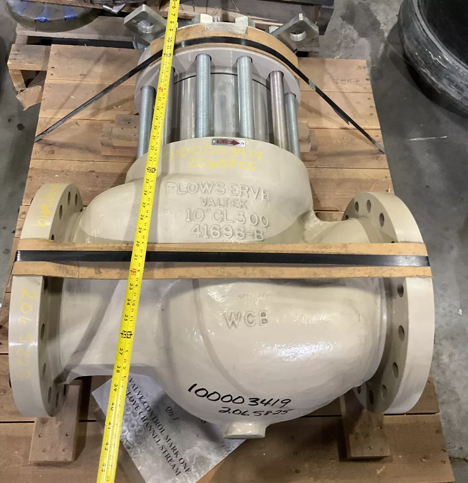 FLOWSERVE MK1 VAL-02-010-9 GLOBE CONTROL VALVE 10” WCB 300 CV8.38/750 BI-LIN