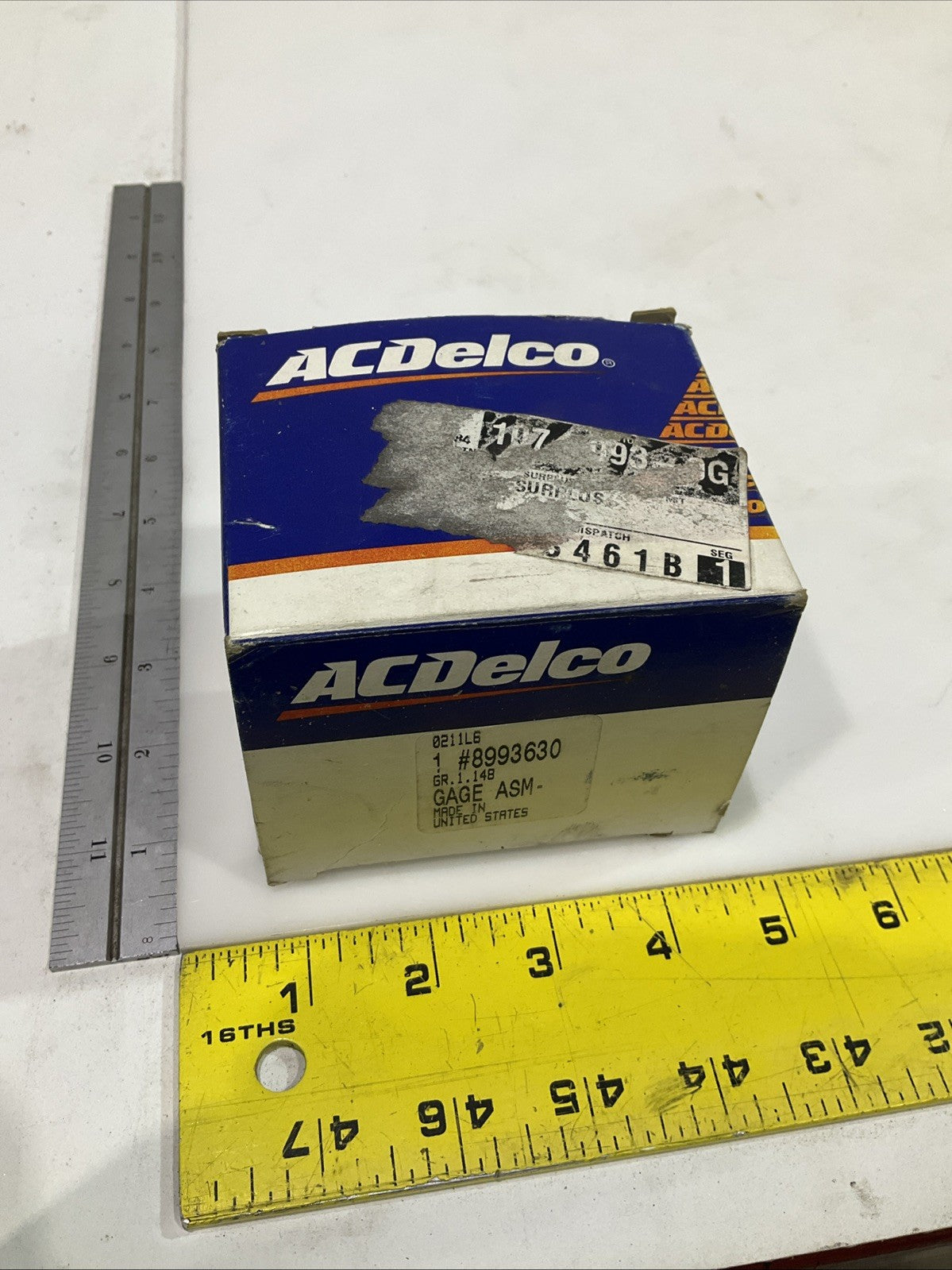 ACDELCO  8993630  TEMPERATURE GAGE  ASSEMBLY