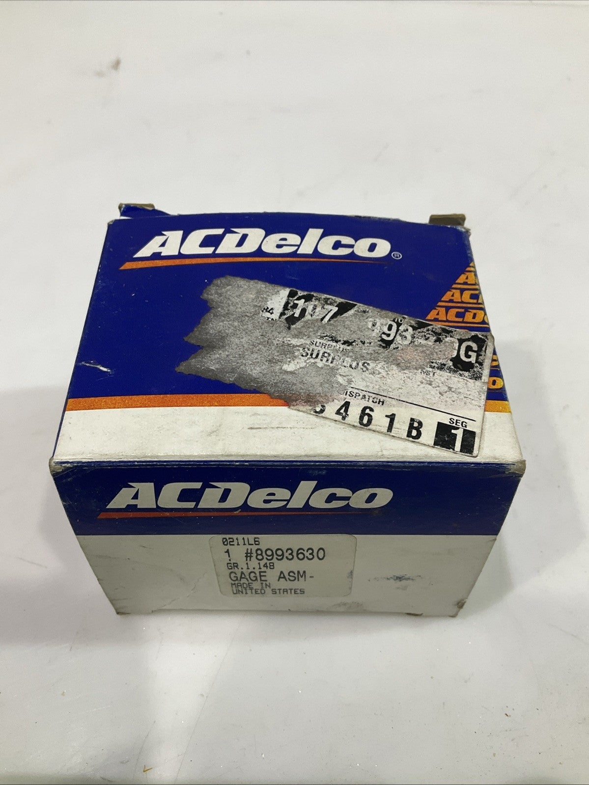 ACDELCO  8993630  TEMPERATURE GAGE  ASSEMBLY
