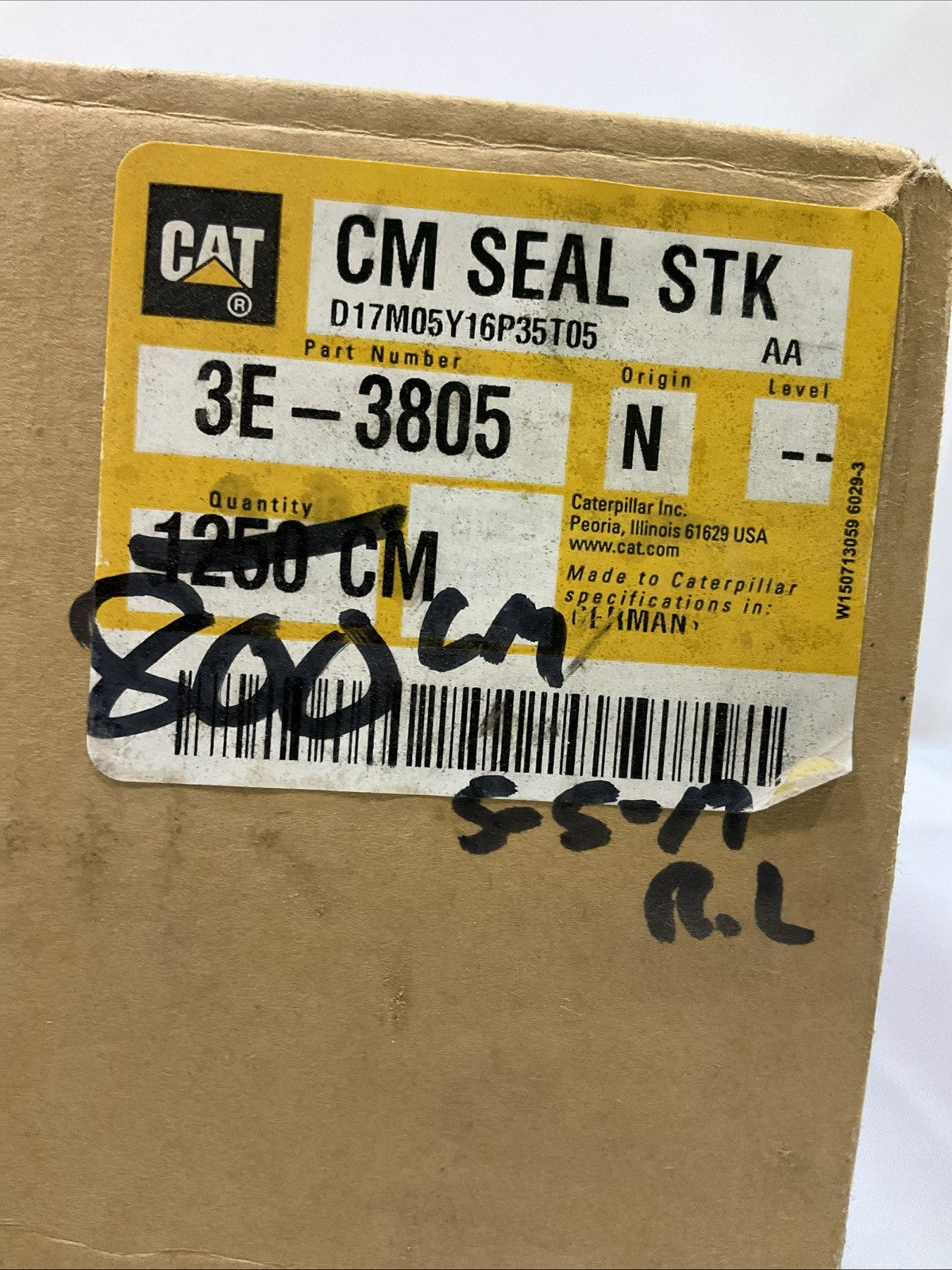 CAT-CATERPILLAR  3E-3805 N CAB DOOR BULK SEAL Y2M