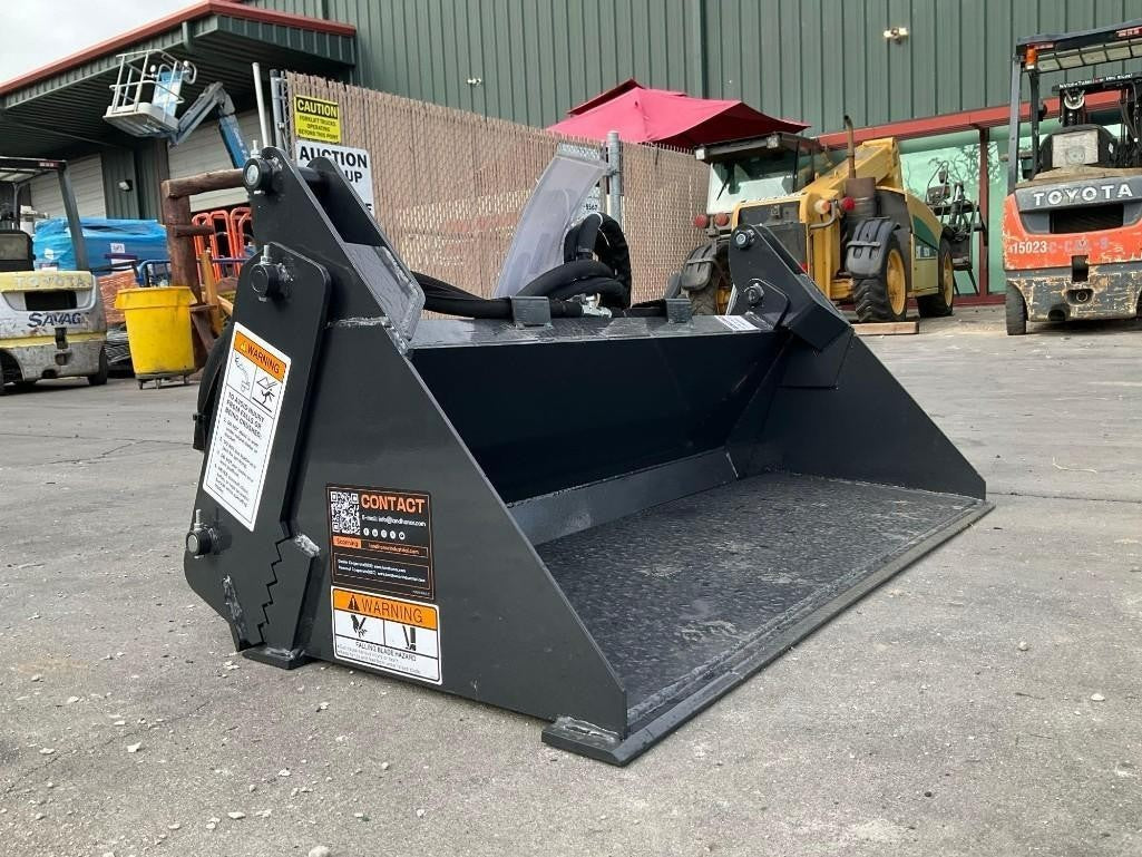 UNUSED 2025 WOLVERINE MCB-11-48W MINI COMBINATION SKID STEER BUCKET ATTACHMENT