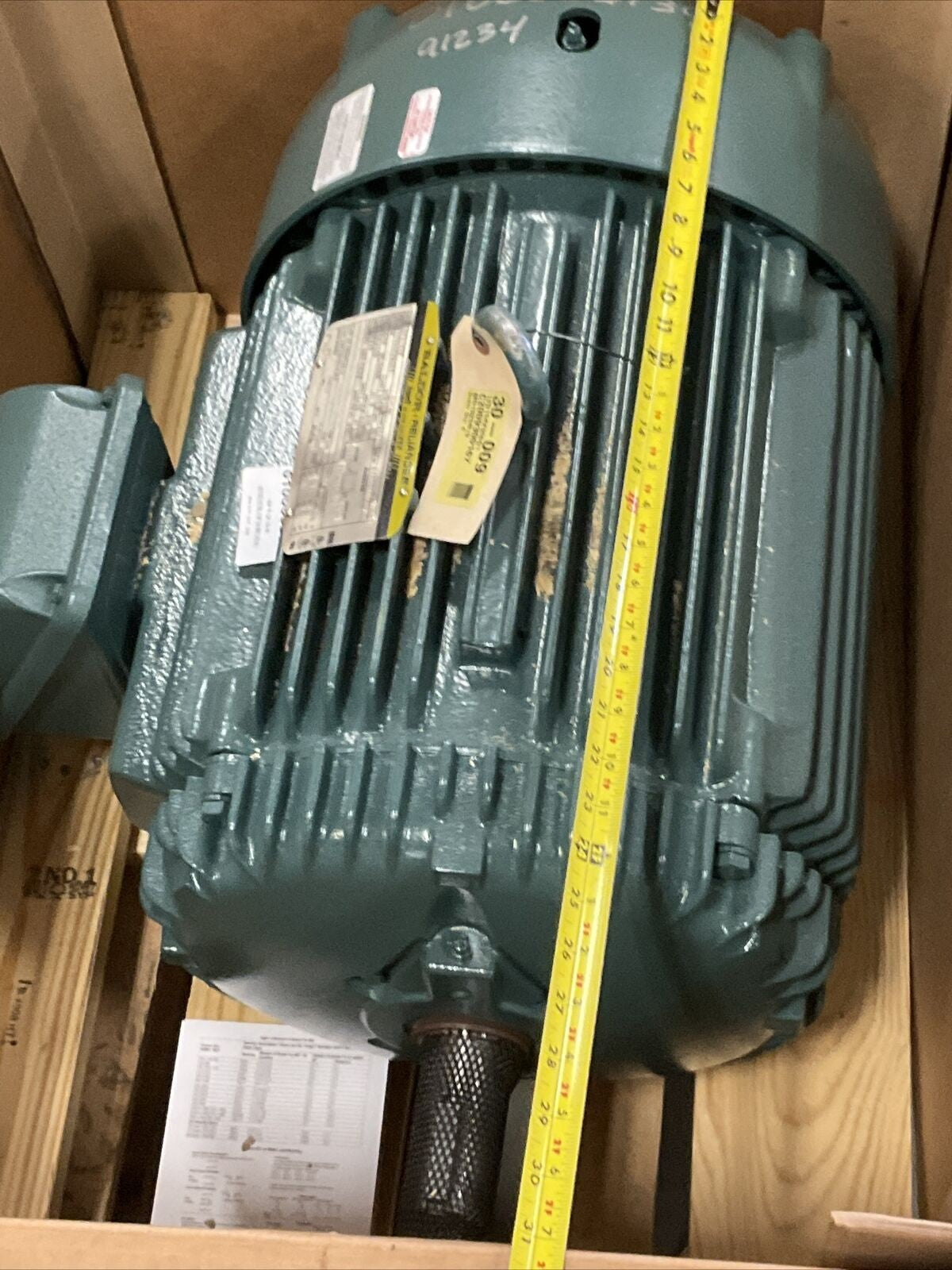 BALDOR RELIANCE ECP4109T MOTOR 40HP 3540RPM 3PH 40HP 230/460V 373
