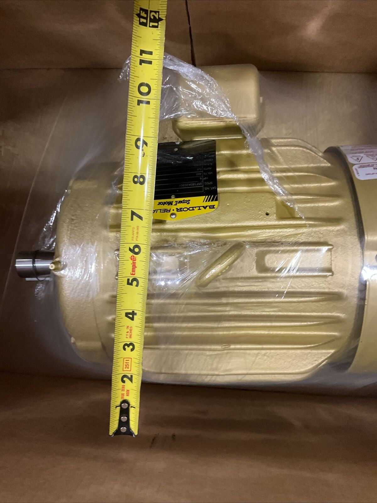 BALDOR RELIANCE 06F583X203G1 MOTOR 60HZ 3PH 5HP 460V 1750RPM 373