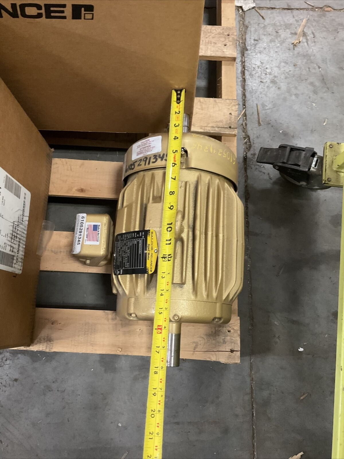 BALDOR RELIANCE 06F583X203G1 SUPER E 5HP 460V 6.6A 1750RPM 373