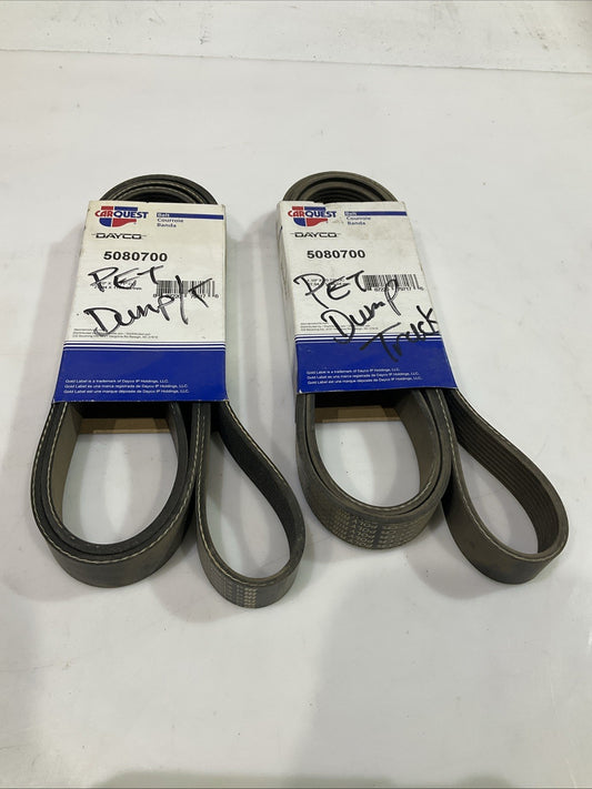 CARQUEST  DAYCO 5080700  SERPENTINE BELT LOT OF 2 Y2M