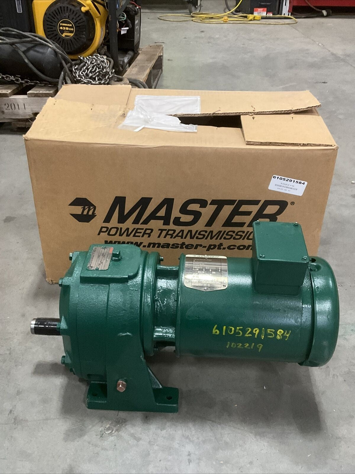MASTER 6X91584 8021694001UA POWER TRANSMISSION 2HP 230/460V 1755RPM 373