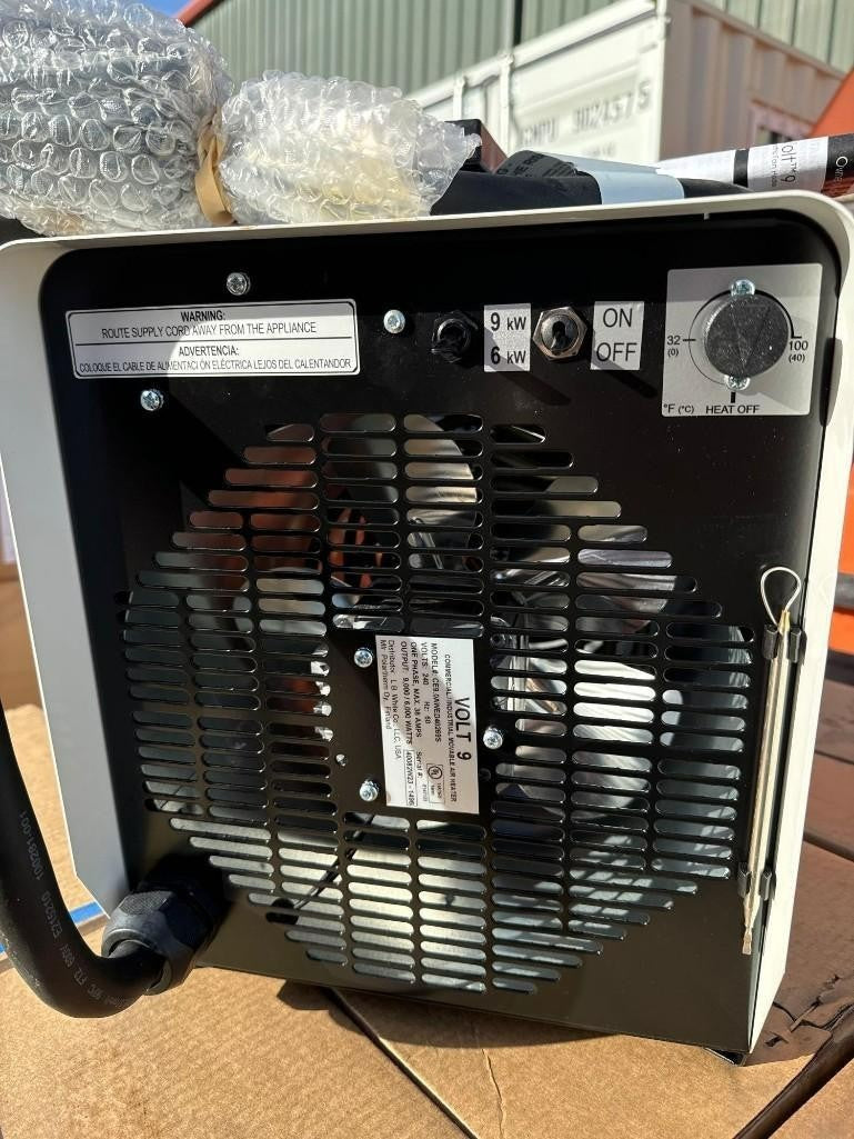 L.B. WHITE VOLT 9 ELECTRIC CONSTRUCTION MOVABLE AIR HEATER 9000W 240V 60 HZ 40A