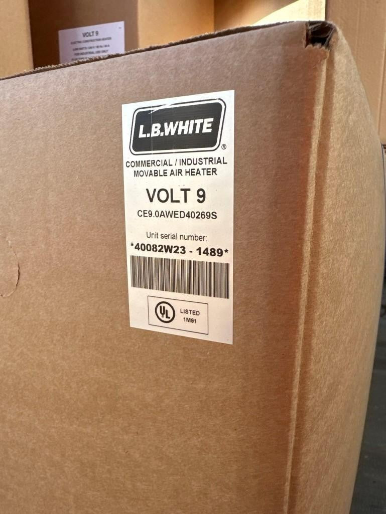 L.B. WHITE VOLT 9 ELECTRIC CONSTRUCTION MOVABLE AIR HEATER 9000W 240V 60 HZ 40A