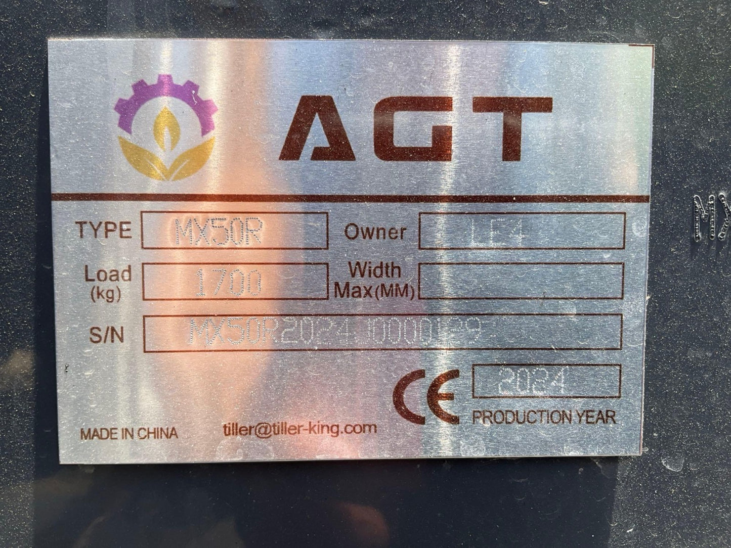UNUSED AGT MX50R EXCAVATOR; GAS POWERED; AUXILIARY HYDRAULICS; HYDRAULIC THUMB;