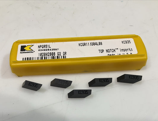 KENNAMETAL  NPGR51L KC935 PROFILING INSERT INSCRIBED CIRCLE LOT OF 5 Y2M