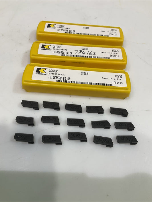 KENNAMETAL  GS188R KC935 CARBIDE INSERT LOT OF  15 Y2M