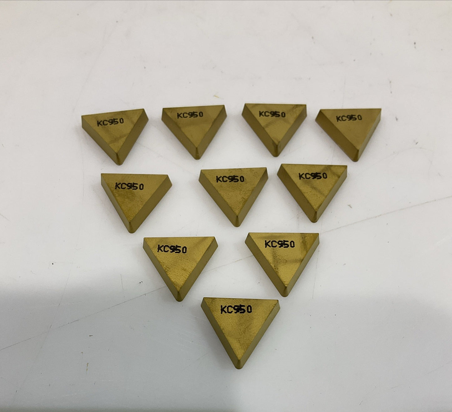 KENNAMETAL  TPG322 KC950  TURNING INSERT  CARBIDE  LOT OF  10  Y2M