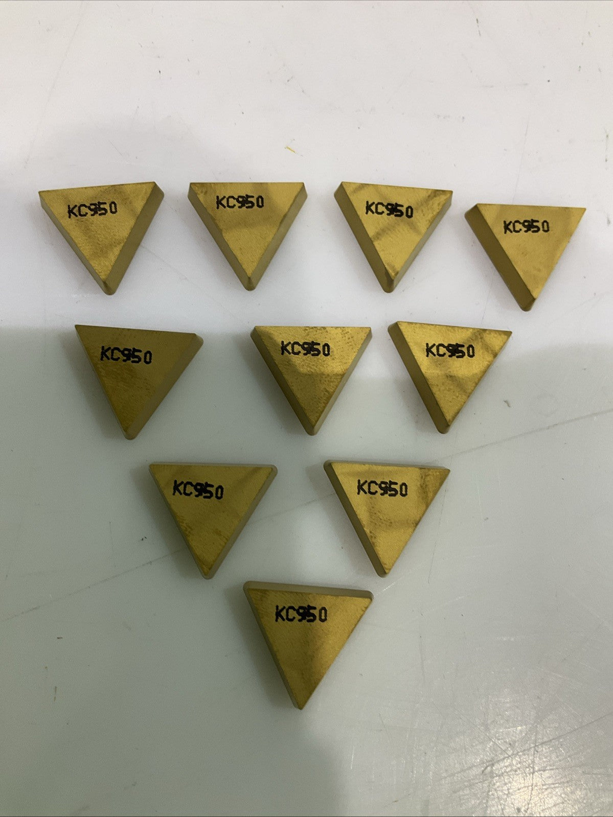 KENNAMETAL  TPG322 KC950  TURNING INSERT  CARBIDE  LOT OF  10  Y2M